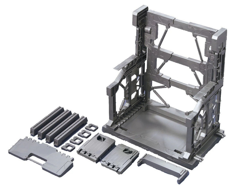 Builders Parts System Base 001 (Gun Metallic) 1/144 Scale Accessory Model Kit
